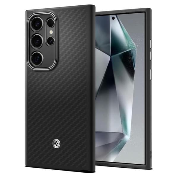 Spigen Galaxy S24 Ultra Mobilskal Enzo Aramid - Svart