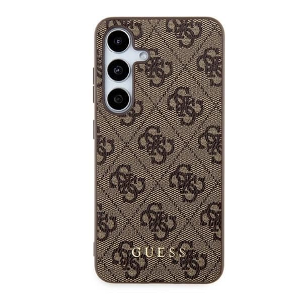 Guess Galaxy A35 5G Mobilskal Metall Gold Logo - Brun