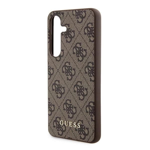 Guess Galaxy A35 5G Mobilskal Metall Gold Logo - Brun