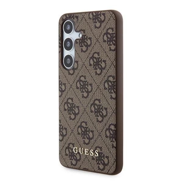 Guess Galaxy A35 5G Mobilskal Metall Gold Logo - Brun