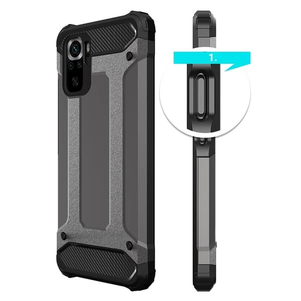 Xiaomi Poco X4 NFC 5G Mobilskal Hybrid Armor - Blå