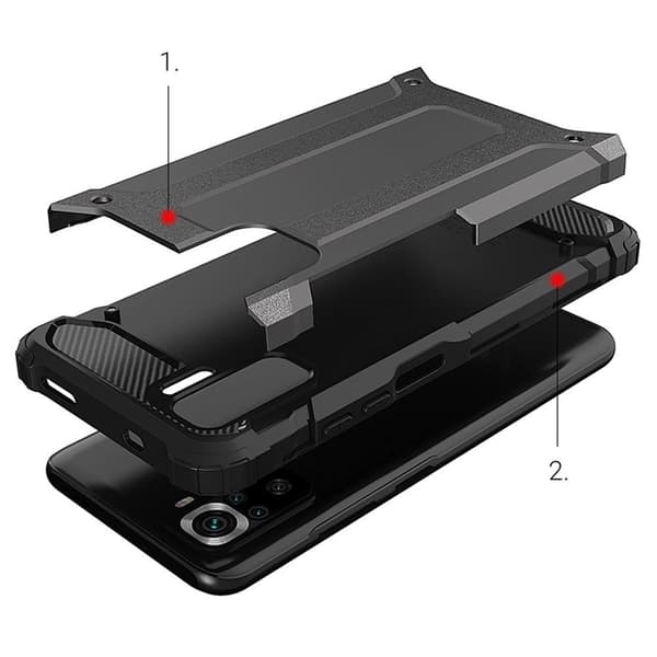 Xiaomi Poco X4 NFC 5G Mobilskal Hybrid Armor - Blå
