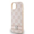 Miniatyrbild 6 av 8: DKNY iPhone 15/14/13 Mobilskal Läder Checkered Mono Pattern