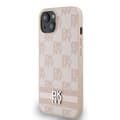 Miniatyrbild 2 av 8: DKNY iPhone 15/14/13 Mobilskal Läder Checkered Mono Pattern