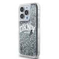 Miniatyrbild 3 av 8: DKNY iPhone 15 Pro Mobilskal Liquid Glitter Big Logo - Svart