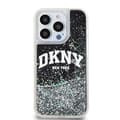 Miniatyrbild 2 av 8: DKNY iPhone 15 Pro Mobilskal Liquid Glitter Big Logo - Svart