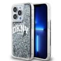 Miniatyrbild 1 av 8: DKNY iPhone 15 Pro Mobilskal Liquid Glitter Big Logo - Svart