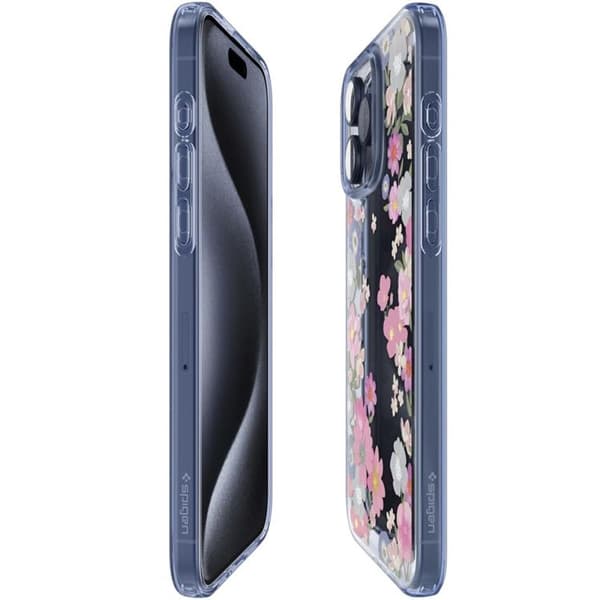 Spigen iPhone 15 Pro Mobilskal Liquid Crystal - Blossom
