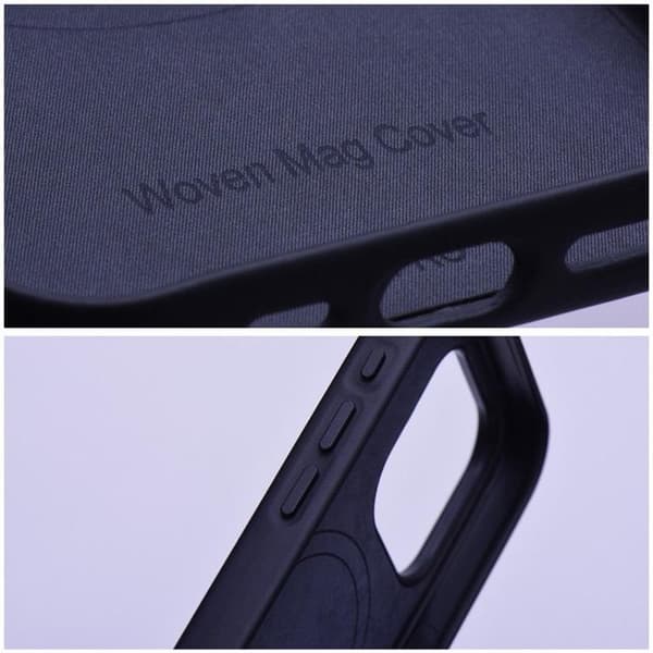 iPhone 12 Pro Max Mobilskal MagSafe Woven - Svart