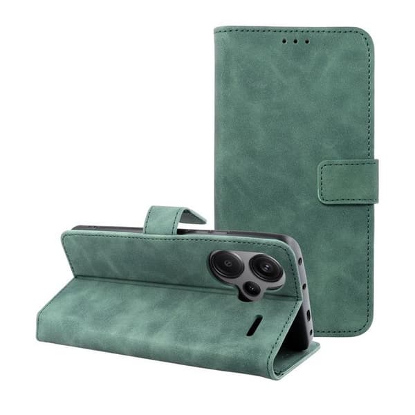 Xiaomi Redmi Note 13 Pro Plus Plånboksfodral Tender - Grön