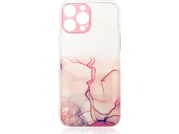 Hurtel Marble Case Samsung Galaxy A12 5G geelikotelo marmori vaaleanpunainen