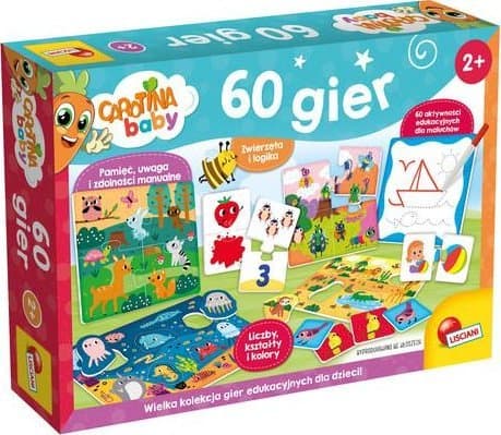 Carotina baby 60 pedagogiska spel för barn 102877 LISCIANI