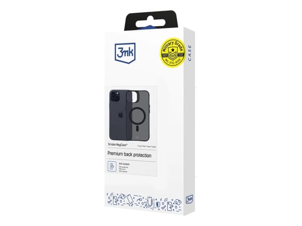 3MK Smoke MagCase, Cover, Apple, iPhone 15, 15.5 cm (6.1"), Grey