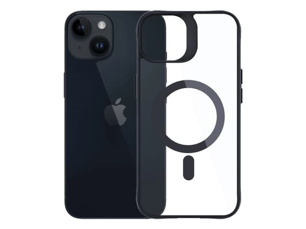 3mk Satin Armor MagCase med MagSafe Apple iPhone 13 / 14 - telefondeksel gjennomsiktig med telefondeksel svart Ramme