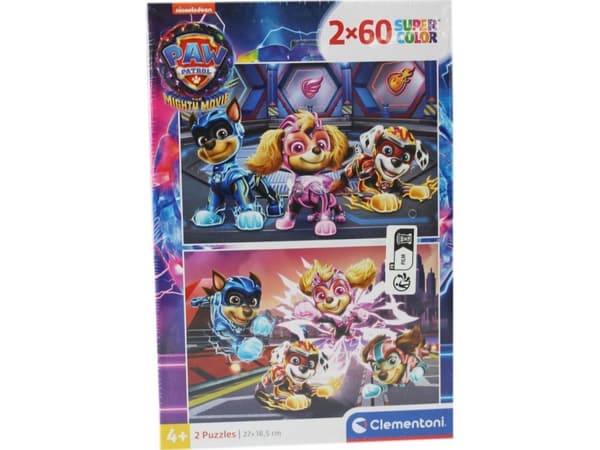 Clementoni Clementoni Puzzle 2x60el SuperColor Psi Patrol PAW PATROL MIGHTY MOVIE 21626