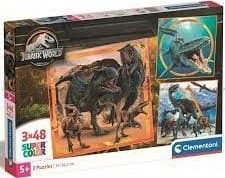 Pussel Square Jurassic World, 3x48 bitar