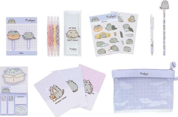 Pusheen - Moments-malliston koulutarvikkeet