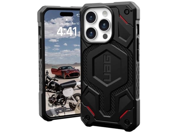 UAG UAG Monarch Pro Magsafe Kevlar beskyttelsesdeksel - for iPhone 15 Pro svart - Sikkerhet garantert. Enkle avdrag. Gratis frakt fra PLN 170.
