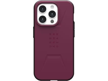 Urban Armor Gear Civilian Magsafe, Suojus, Apple, iPhone 15 Pro, 15,5 cm (6.1"), Bordeaux