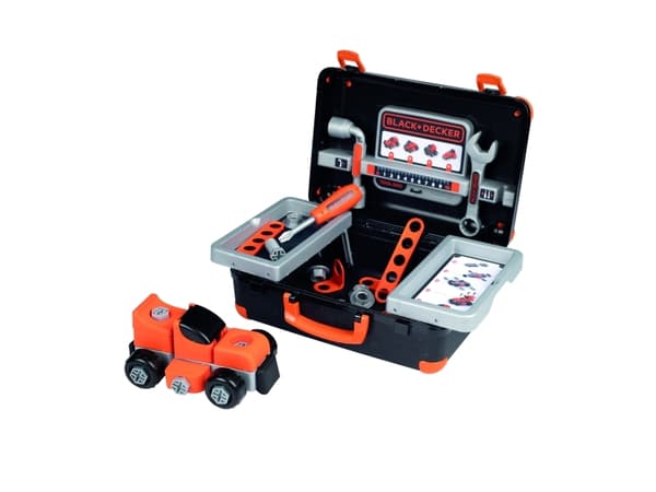 Smoby Black &amp; Decker verktøykoffert + bil i deler