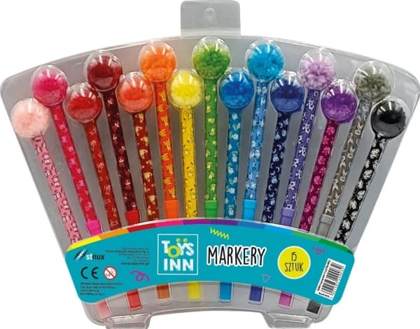 Stnux STNUX Pom Pom Markers 15szt STN9032 99032
