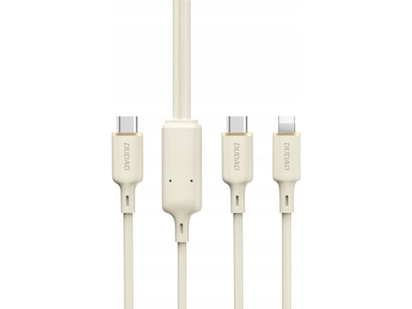 Dudao Cable 3w1 Dudao L7SE USB-C / USB-C, Lightning, microUSB 66W 1,2m under