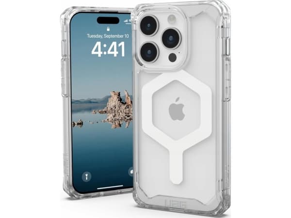 Urban Armor Gear Plyo Magsafe, Suojus, Apple, iPhone 15 Pro, 15,5 cm (6.1"), Läpinäkyvä, Valkoinen