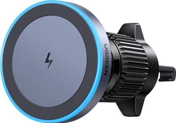 Magnetisk bilhållare med induktiv laddare Ugreen W525, för ventilationsgaller, 15W (svart)