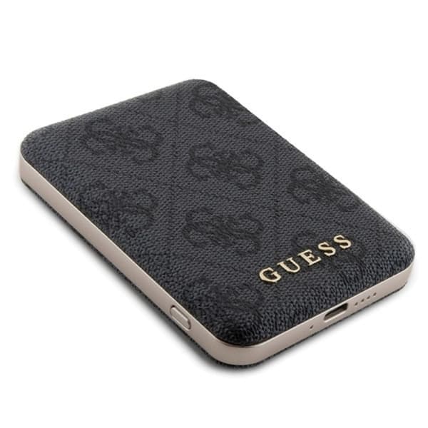 Guess iPhone 13 Pro Max Mobilskal Med Powerbank 5000mAh Magsafe Metal Logo