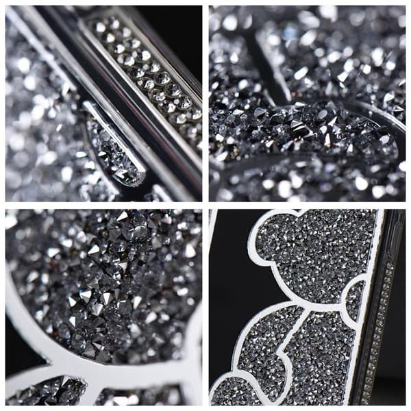 iPhone 14 Pro Mobilskal Teddy Bear - Silver