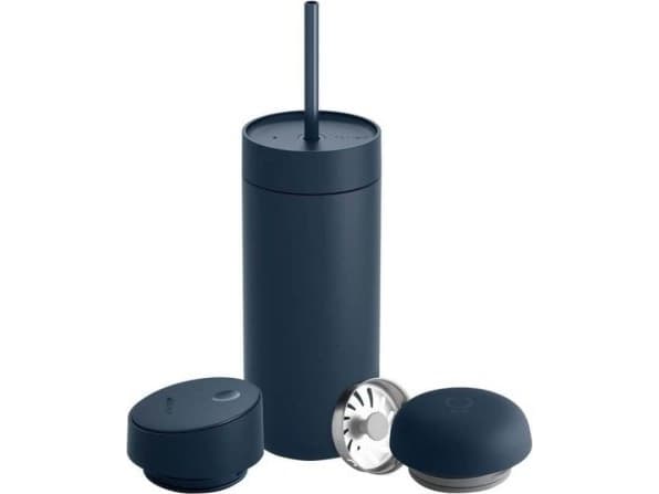 Fellow Fellow - Carter Move Mug 3 i 1 - Termisk krus + 3 capser - Marineblå 473 ml