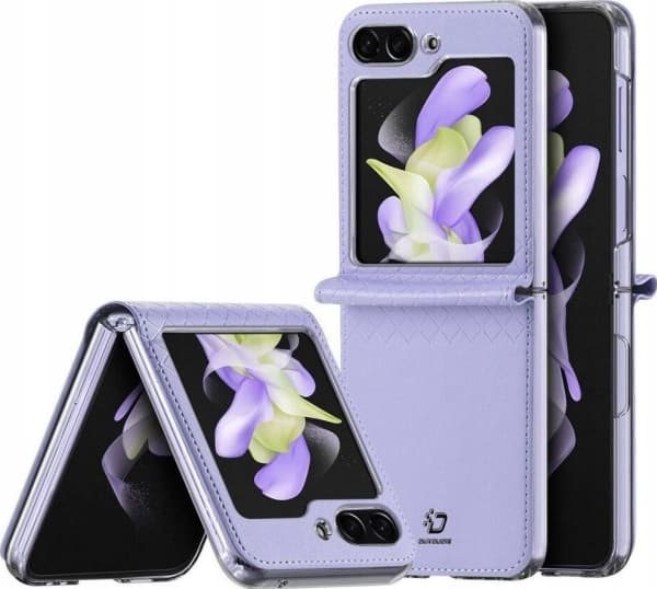 Dux Ducis Samsung Galaxy Z Flip 5 5G nahkakotelo läppä lompakko takakansi Dux Ducis Bril violetti