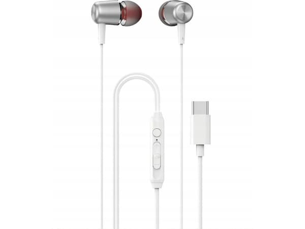 Dudao X1PROT in-ear USB-C langalliset kuulokkeet 1,2 m - valkoinen