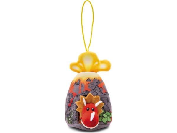 NICI 49463 Cerastupsy röd dinosauriemaskot i vulkanägg 12cm GRÖN