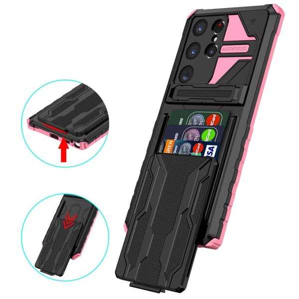 Lyxigt Wallet Skyddsskal för Samsung Galaxy S24 Ultra