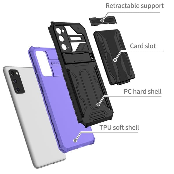 Smart Wallet Case med Kortfack för Samsung Galaxy S20 FE