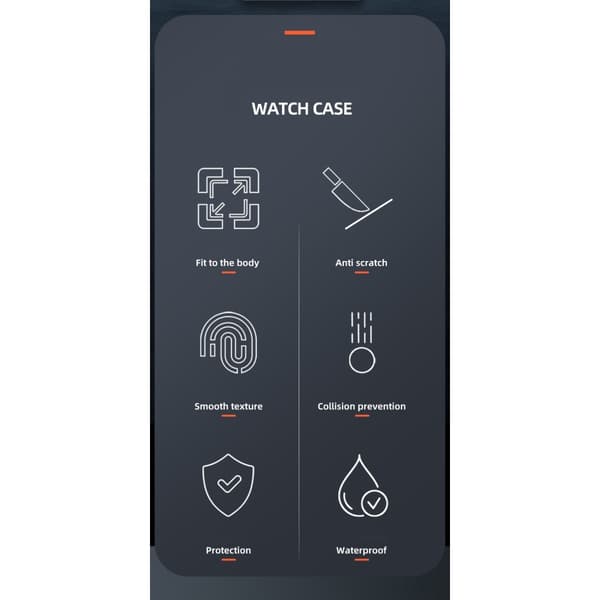 TPU Skal Fodral För Samsung Galaxy Watch7 44mm Full Coverage