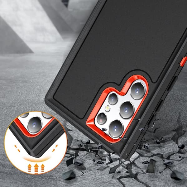 Galaxy S24 Ultra Armor Duty Kickstand Skal  Maximal Funktion och Skydd