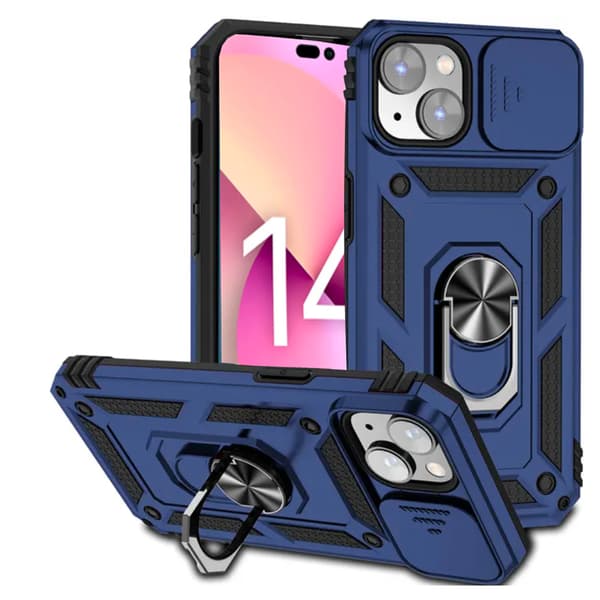 iPhone 15 - Praktiskt Skyddande Skal med Ringhållare