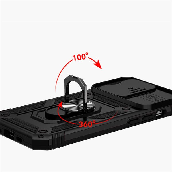 iPhone 15 - Praktiskt Skyddande Skal med Ringhållare