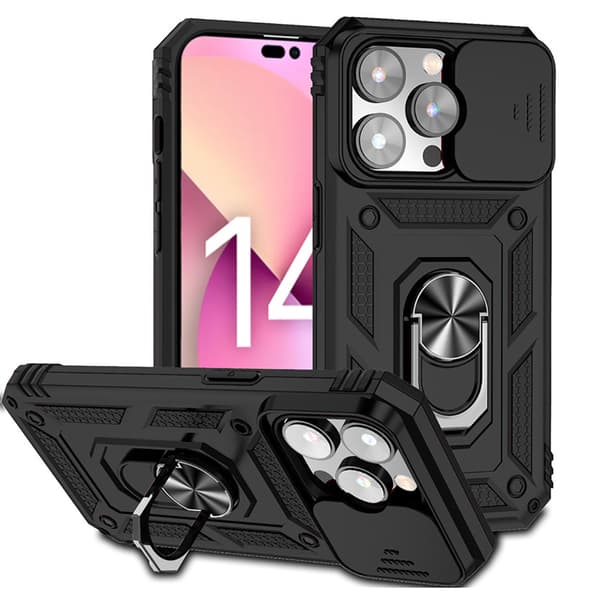 iPhone 15 Pro Armor Skal Luksuriöst Skydd och Bekvämlighet