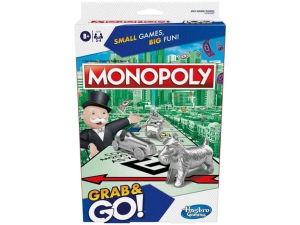MONOPOLY Grab&amp;Go matkapeli Monopoly