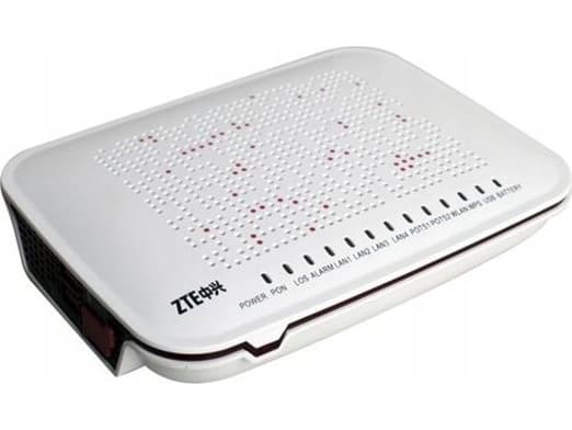 ZTE ZTE F660 V3 nettverksterminal | ONT | 2,4 GHz WiFi, 1x GPON, 1x RJ45 1000 Mb/s, 3x RJ45 100 Mb/s, 2x RJ11, 1x USB