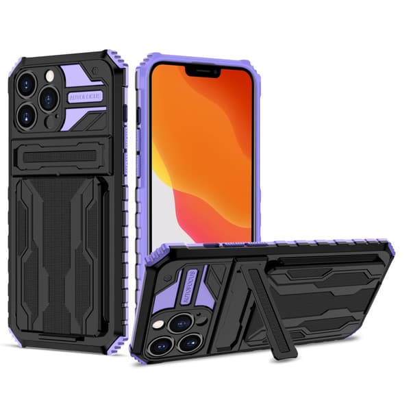 iPhone 13 Pro Plånboksfodral - Stilsäker Design med Militärklassat Skydd