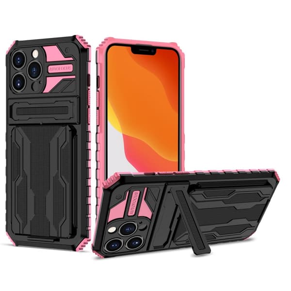 iPhone 13 Pro Plånboksfodral - Stilsäker Design med Militärklassat Skydd