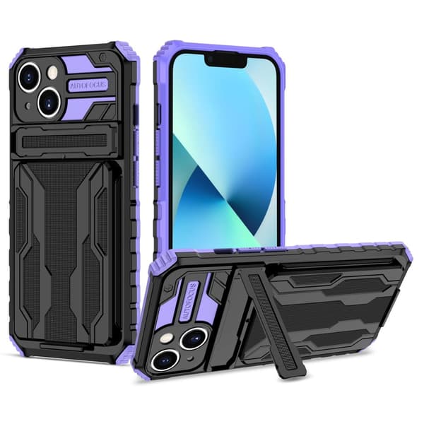 iPhone 13 - Plånboksfodral med Kortplatser och Kickstand