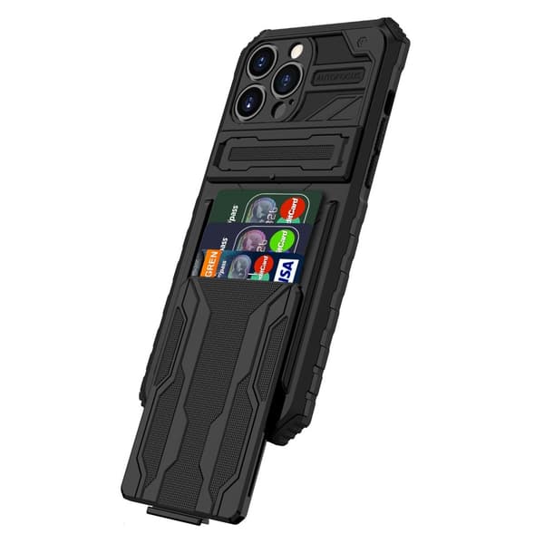 iPhone 13 Pro Max Plånboksfodral - Elegant Design med Militärklassat Skydd