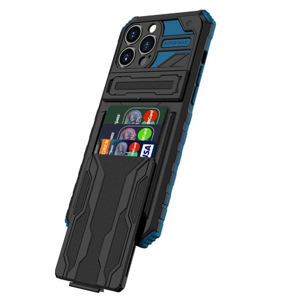 iPhone 13 Pro Max Plånboksfodral - Elegant Design med Militärklassat Skydd
