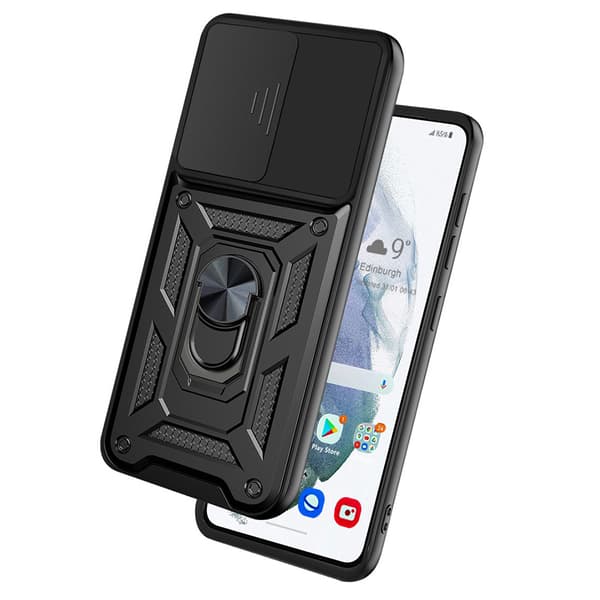 Samsung Galaxy S22 Plus - Stiligt Armor Skal med Ringhållare