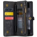 Miniatyrbillede 5 af 8: Samsung Galaxy Z Fold6 5G CASEME Multikortspor Stativ Telefondæksel - Sort